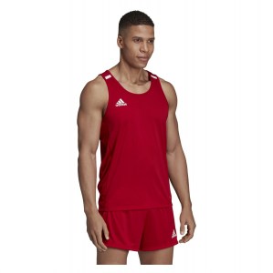 Adidas-LP T19 Singlet Power Red-White