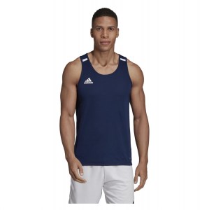 Adidas-LP T19 Singlet Team Navy Blue-White