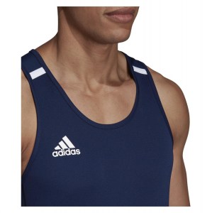 Adidas-LP T19 Singlet Team Navy Blue-White