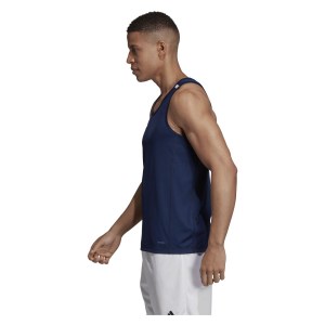 Adidas-LP T19 Singlet Team Navy Blue-White