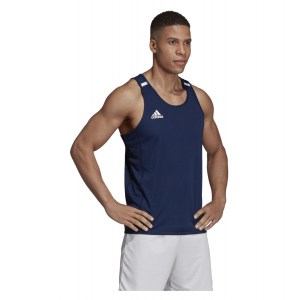 Adidas-LP T19 Singlet Team Navy Blue-White