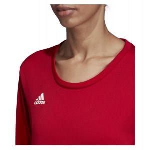 Adidas-LP Womens Team 19 Long Sleeve Jersey Power Red-White