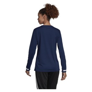 Adidas-LP Womens Team 19 Long Sleeve Jersey Team Navy Blue-White