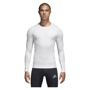 Adidas Alphaskin Long Sleeve Baselayer White