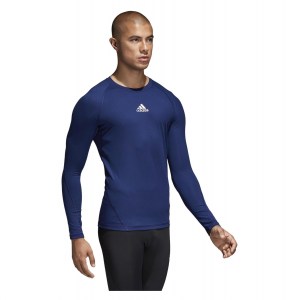 Adidas Alphaskin Long Sleeve Baselayer Dark Blue