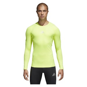 Adidas Alphaskin Long Sleeve Baselayer Solar Yellow