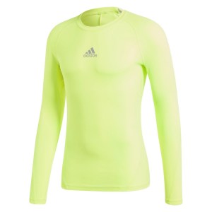 Adidas Alphaskin Long Sleeve Baselayer Solar Yellow