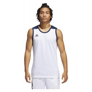 Adidas 3g Speed Reversible Basketball Jersey Collegiate Navy-White