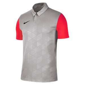 Nike Trophy Iv Short Sleeve Shirt Pewter Grey-Bright Crimson-Black