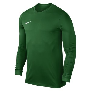 Nike Park VIi Dri-fit Long Sleeve Football Shirt Pine Green-White