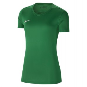 Nike Womens Park VIi Dri-fit Shirt Sleeve Shirt (w) Pine Green-White