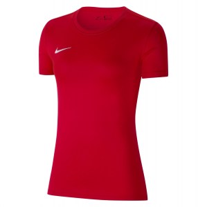 Nike Womens Park VIi Dri-fit Shirt Sleeve Shirt (w) University Red-White