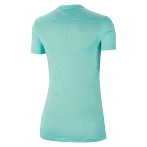 Nike Womens Park VIi Dri-fit Shirt Sleeve Shirt (w) Hyper Turq-Black