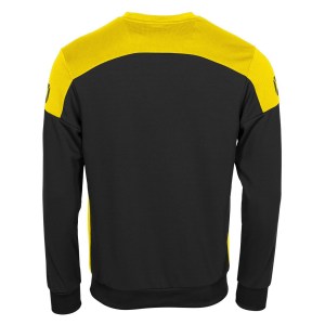 Stanno Pride Round Neck Sweatshirt Black - Yellow