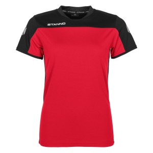 Stanno Womens Pride Short Sleeve T-shirt (w) Red - Black