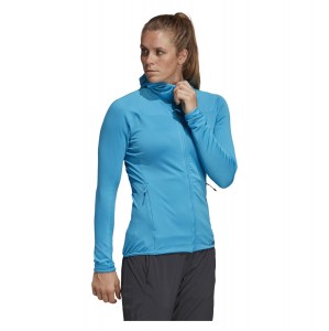 Adidas-LP Womens Trace Rocker Hooded Fleece Jacket