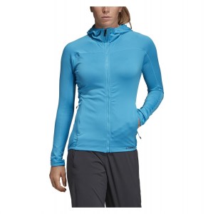 Adidas-LP Womens Trace Rocker Hooded Fleece Jacket