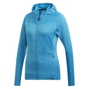Adidas-LP Womens Trace Rocker Hooded Fleece Jacket
