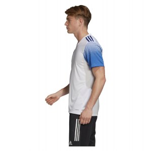 Adidas Regista 20 Short Sleeve Jersey White-Team Royal Blue