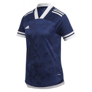 Adidas Womens Condivo 20 Short Sleeve Jersey (w) Team Navy Blue-White