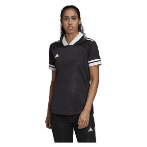 Adidas Womens Condivo 20 Short Sleeve Jersey (w) Black-White