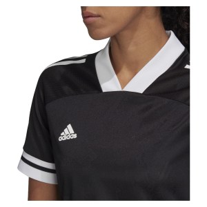 Adidas Womens Condivo 20 Short Sleeve Jersey (w) Black-White