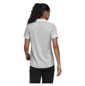 Adidas Womens Condivo 20 Short Sleeve Jersey (w) Team Light Grey-White
