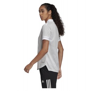Adidas Womens Condivo 20 Short Sleeve Jersey (w) Team Light Grey-White