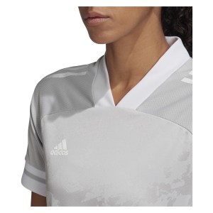 Adidas Womens Condivo 20 Short Sleeve Jersey (w) Team Light Grey-White