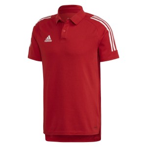 Adidas Condivo 20 Polo Shirt Team Power Red-White