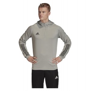 Adidas Condivo 20 Track Hoodie Team Mid Grey-Black