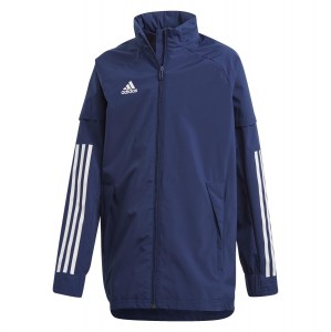Adidas Condivo 20 Allweather Jacket Team Navy Blue-White