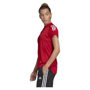 Adidas Womens Condivo 20 Training Jersey (w) Team Power Red-White