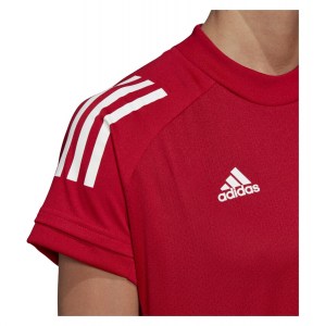 Adidas Womens Condivo 20 Training Jersey (w) Team Power Red-White