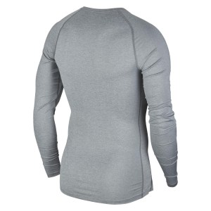 Nike Pro Tight Fit Long-sleeve Top Smoke Grey-Lt Smoke Grey-Black