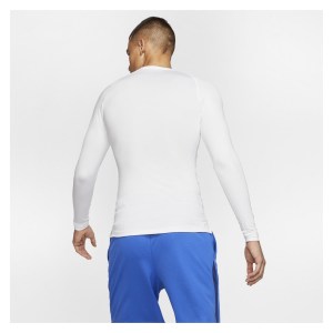 Nike Pro Tight Fit Long-sleeve Top White-Black