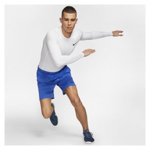 Nike Pro Tight Fit Long-sleeve Top White-Black