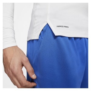 Nike Pro Tight Fit Long-sleeve Top White-Black