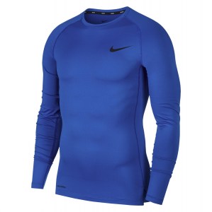 Nike Pro Tight Fit Long-sleeve Top Game Royal-Black