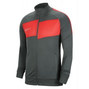 Nike Dri-fit Academy Pro Knitted Jacket Anthracite-Bright Crimson-White