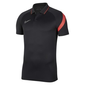 Nike Dri-fit Academy Pro  Polo Anthracite-Bright Crimson-White