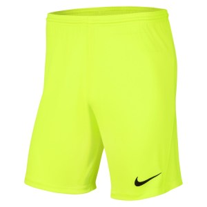 Nike Dri-fit Park III Shorts Volt-Black