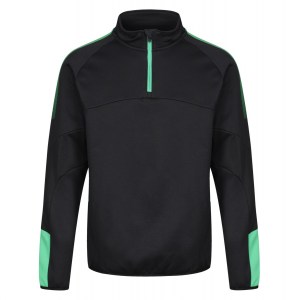 Classic Pro Team 1/4 Zip Midlayer Black-Green