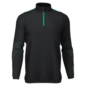 Classic Pro Team 1/4 Zip Midlayer Black-Green