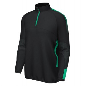 Classic Pro Team 1/4 Zip Midlayer Black-Green
