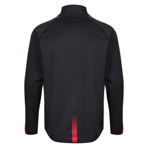 Classic Pro Team 1/4 Zip Midlayer Black-Red