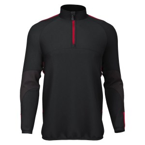 Classic Pro Team 1/4 Zip Midlayer Black-Red