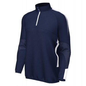 Classic Pro Team 1/4 Zip Midlayer Navy-White