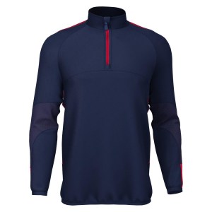 Classic Pro Team 1/4 Zip Midlayer Navy-Red