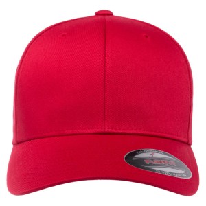 Flexfit Wooly Combed Baseball Cap Red